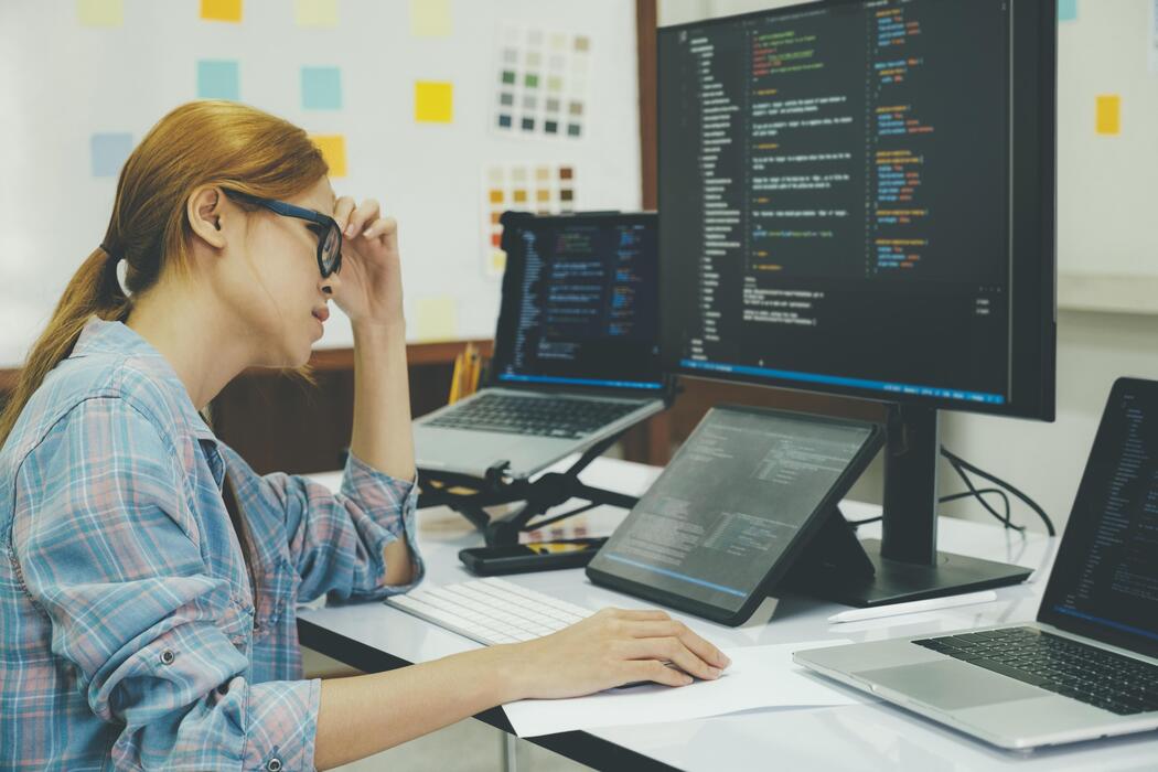 Woman Coding Stock Photos, Images and Backgrounds for Free Download