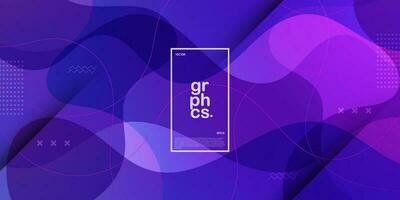Modern purple dynamic wave fluid pattern background design in 3D textured style with purple color. Eps10 Vector illustration.