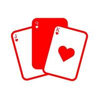 póker, casino logo diseño vector