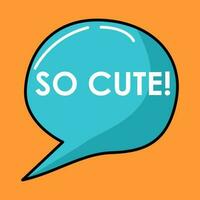Special cute colorful speech bubbles vector
