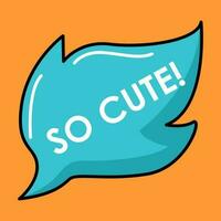 Special cute colorful speech bubbles vector