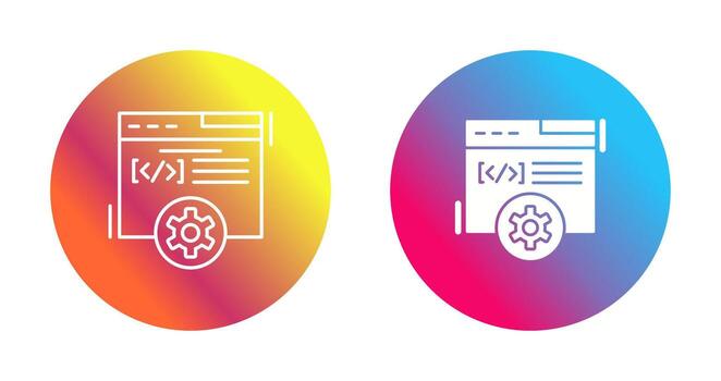 icono de vector de desarrollo web