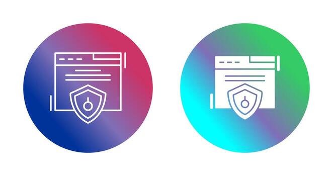 Web Security Vector Icon
