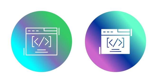 icono de vector de codificación web