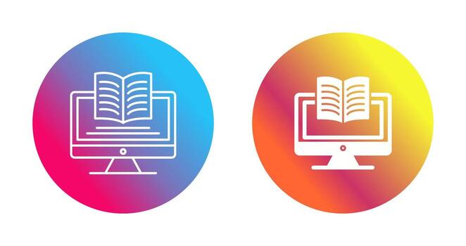 Digital Learning Vector Icon