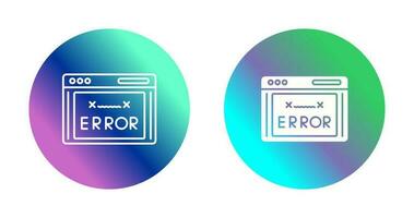 icono de vector de código de error