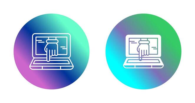 Computer Hacking Vector Icon