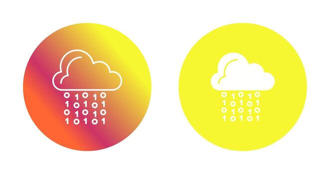 Cloud Coding Vector Icon