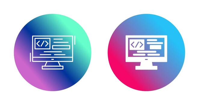 icono de vector de codificación