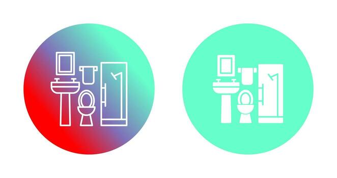 icono de vector de baño