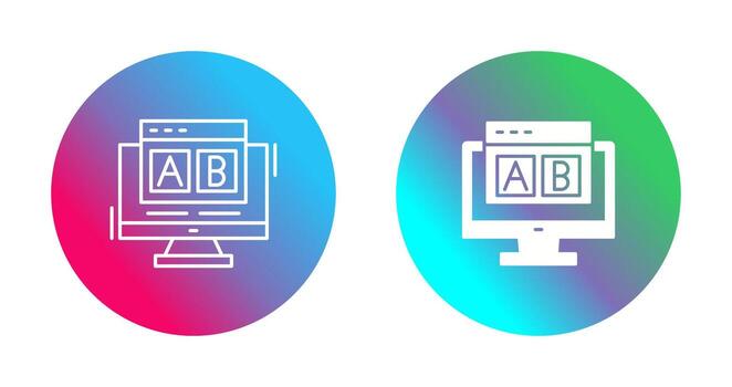 AB Testing Vector Icon