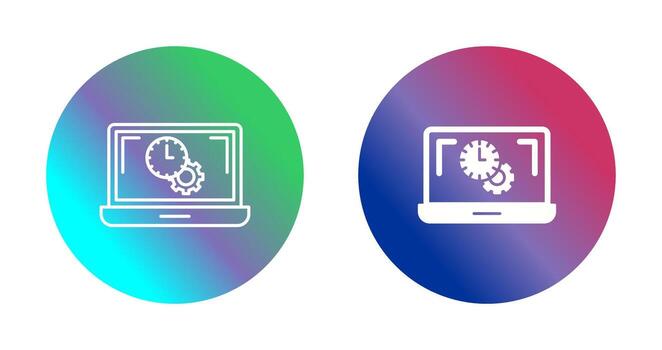 Flex Time Vector Icon