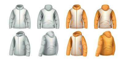 realista chaqueta Bosquejo conjunto vector