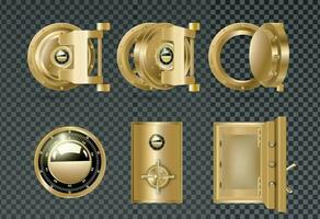 Bank Doors Set vector