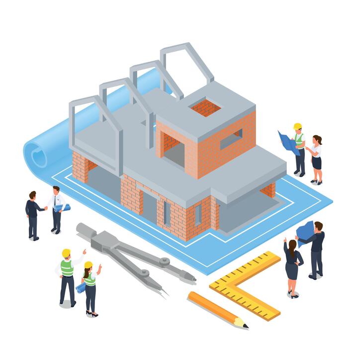 House Construction Model Vector Art, Icons, and Graphics for Free Download