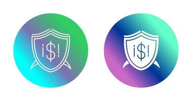 icono de vector de escudo