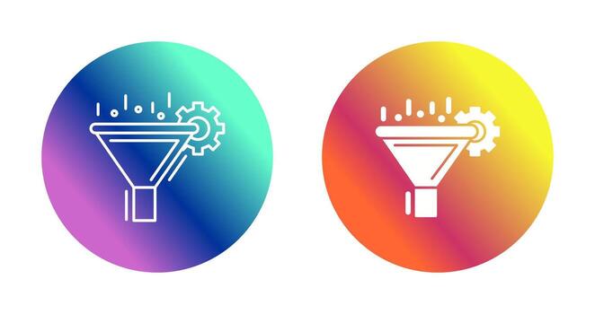 icono de vector de filtrado