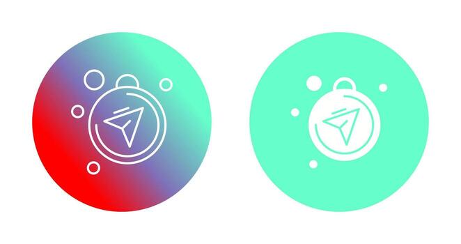 icono de vector de brújula