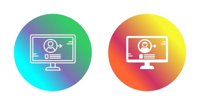 iniciar sesión en icono de vector