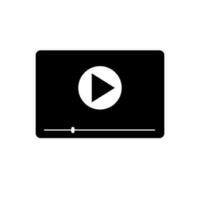 Video player vector icon