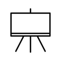 Blackboard outline icon vector