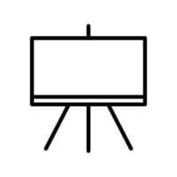 Blackboard outline icon vector