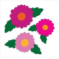 Flowers Floral Flat Vector Illustration Design