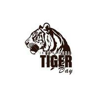 International Tiger Day, Vector illustration