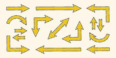 Arrows for design. Casual doodles icons and objects. Vector scalable graphics