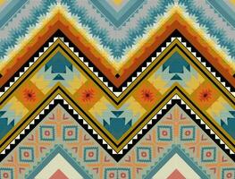 The geometric ethnic pattern of traditional style. Navajo, America Indian patterns. Design for background, wallpaper, clothing, wrapping, Batik, fabric, and prints. Vector illustration.