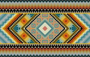 The geometric ethnic pattern of traditional style. Navajo, America Indian patterns. Design for background, wallpaper, clothing, wrapping, Batik, fabric, and prints. Vector illustration.