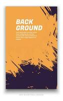 Abstract grunge background cover design with brush strokes concept. Design element for posters, magazines, book covers, brochure template, flyer, presentation. vector