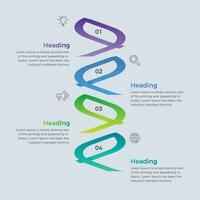 4 business infographics design. Vector of templates for modern vector graph, diagram and presentations. Business concept with options, steps, parts or processes infographic  template