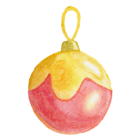 christmas bauble on white background, png