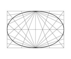 Geometric world globe design vector template