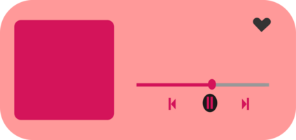 cute music player vector element png