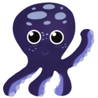 cute squid cartoon png