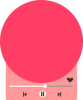 cute music player vector element png