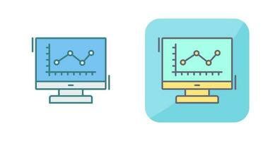 Line Chart Vector Icon