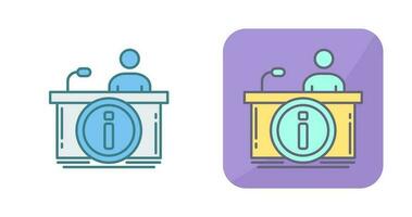 Information Desk Vector Icon