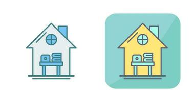 Home Work Place Vector Icon