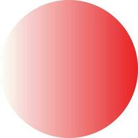 Red and White Gradient Circle Vector Illustration