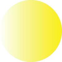 Yellow and White Gradient Circle vector
