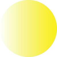 amarillo y blanco degradado circulo vector