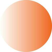 naranja y blanco degradado circulo vector