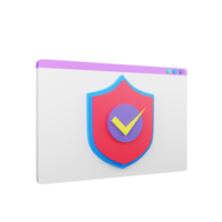 seguridad Servicio 3d icono png