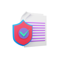 seguridad Servicio 3d icono png