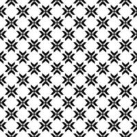 Black and white seamless pattern texture. Greyscale ornamental graphic design. vector