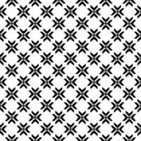 Black and white seamless pattern texture. Greyscale ornamental graphic design. vector