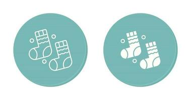 Winter Socks Vector Icon